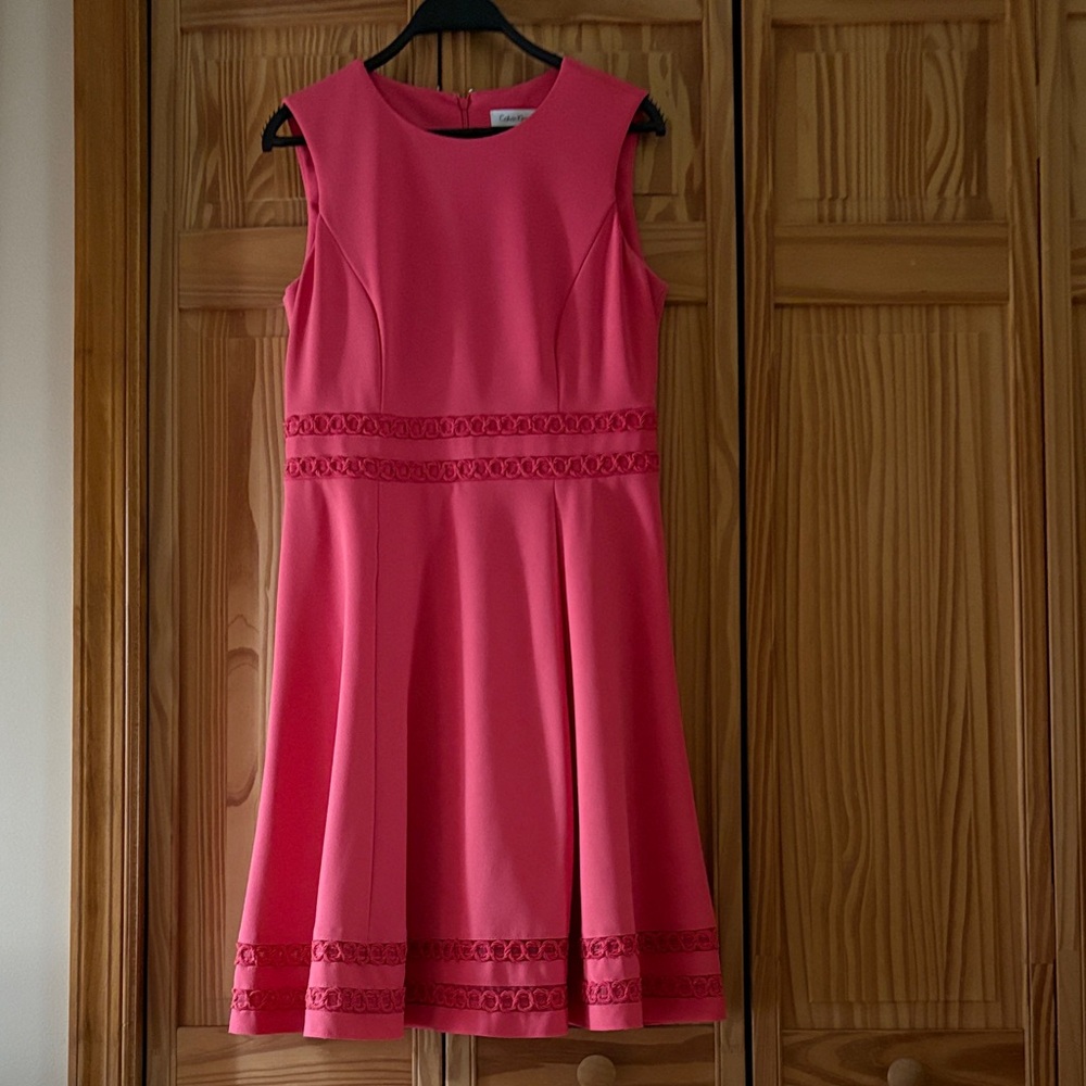 Calvin Klein Coral Pink Sleeveless Dress